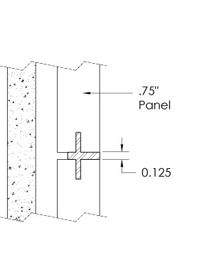 Monarch Metal Wall Panel System - EPS-V075-N or EPS-V039-N