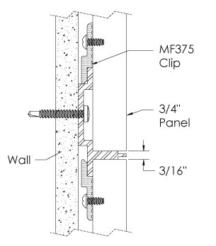 Monarch Metal Wall Panel System - EPS-H075-N or EPS-H039-N